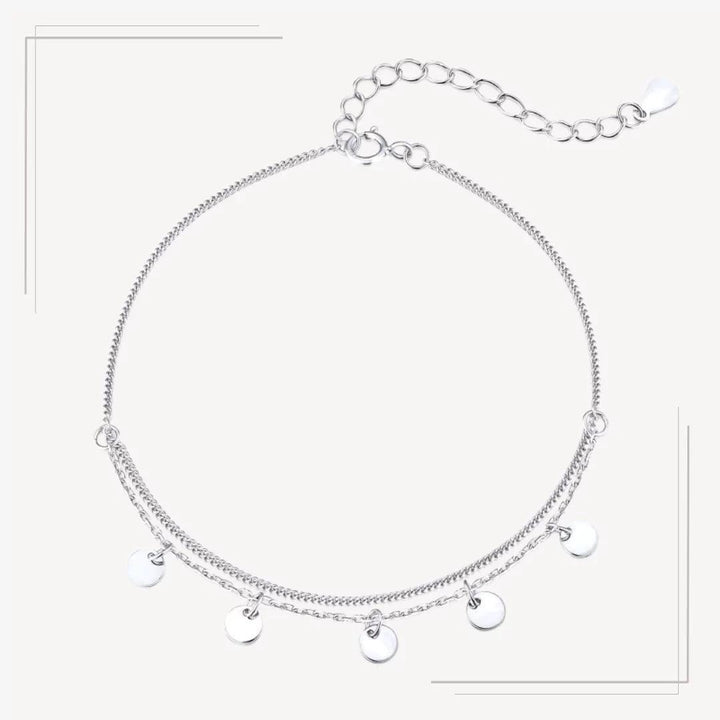 Brățară din argint cu pandantive tip monedă – B33 – Design elegant de la Masiri.ro