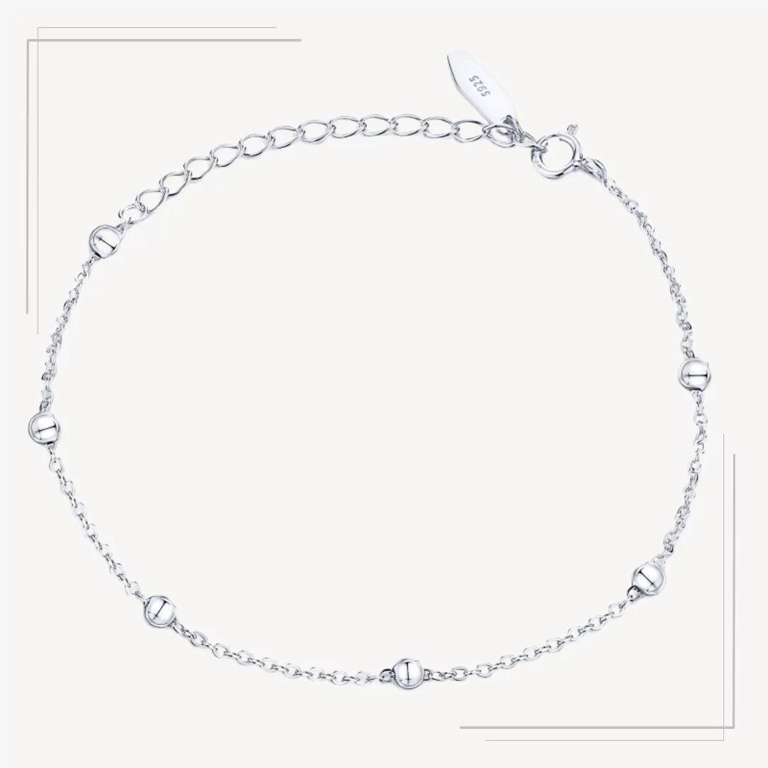 Brățară din argint minimalistă cu biluțe lucioase - B29 – Design elegant de la Masiri.ro