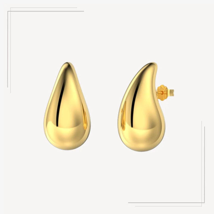 Cercei din argint placat cu aur tip picătură – Madison – Design elegant de la Masiri.ro