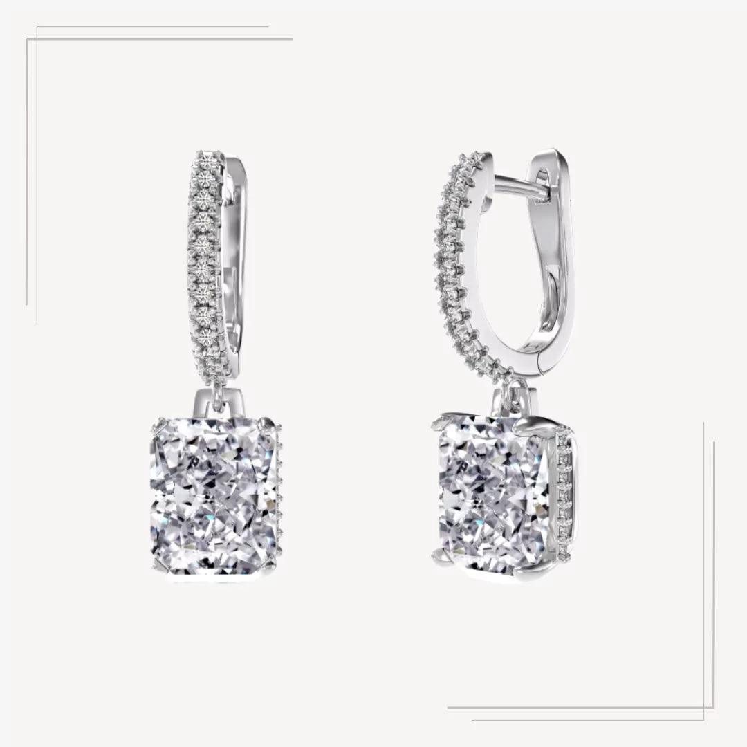 Cercei din argint cu design elegant si detalii strălucitoare - Olivia – Design elegant de la Masiri.ro