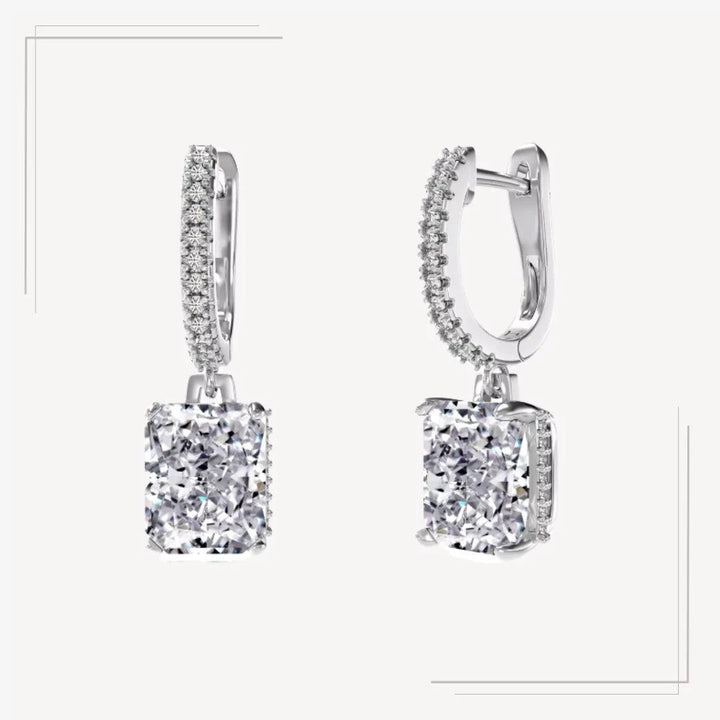 Cercei din argint cu design elegant si detalii strălucitoare - Olivia – Design elegant de la Masiri.ro