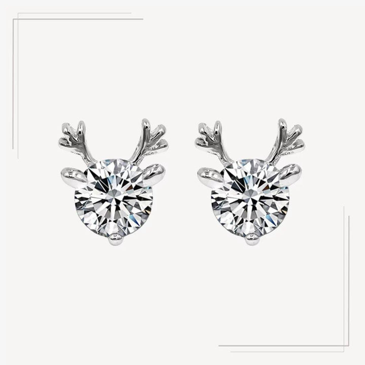 Cercei din argint festivi in formă de ren - C82 – Design elegant de la Masiri.ro