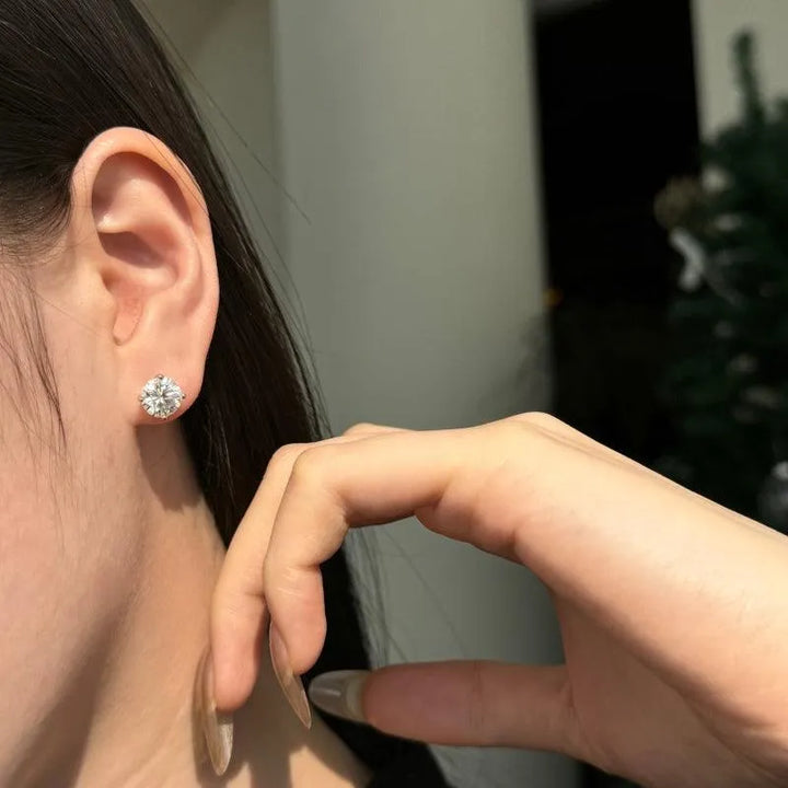 Cercei din argint cu Diamant Moissanite Savannah – Design elegant de la Masiri.ro