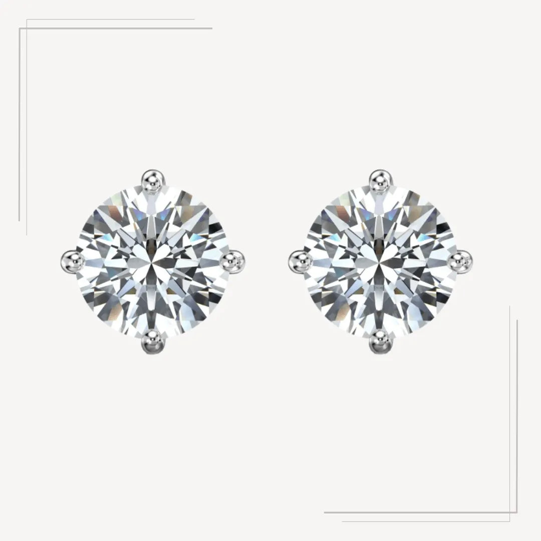 Cercei din argint cu Diamant Moissanite Savannah – Design elegant de la Masiri.ro