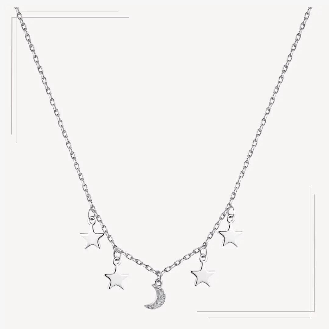 Colier din argint cu elemente astrale - L59 – Design elegant de la Masiri.ro