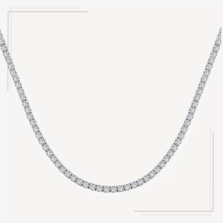 Colier din argint tennis cu pietre strălucitoare 3 mm - L66 – Design elegant de la Masiri.ro