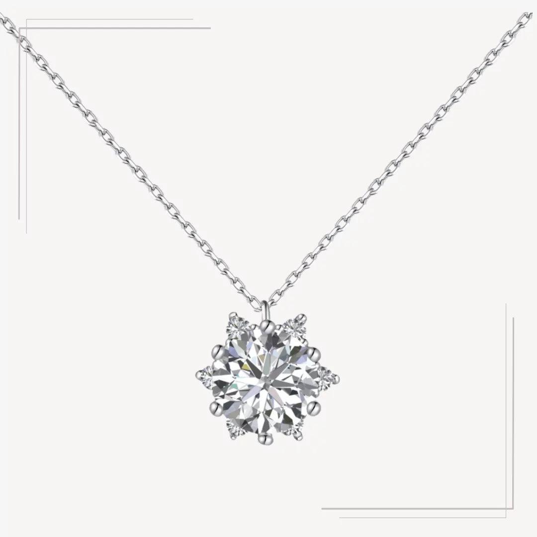 Colier din argint elegant cu piatra stralucitoare - Zoe – Design elegant de la Masiri.ro