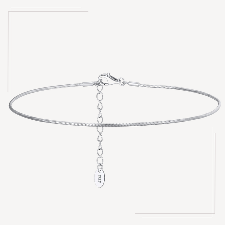 Brățară de gleznă din argint Simple BG11
