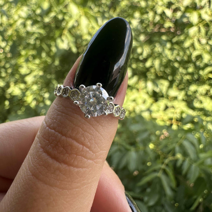 Inel din Argint cu Diamant Moissanite Infinite Love - IM02 – Design elegant de la Masiri.ro