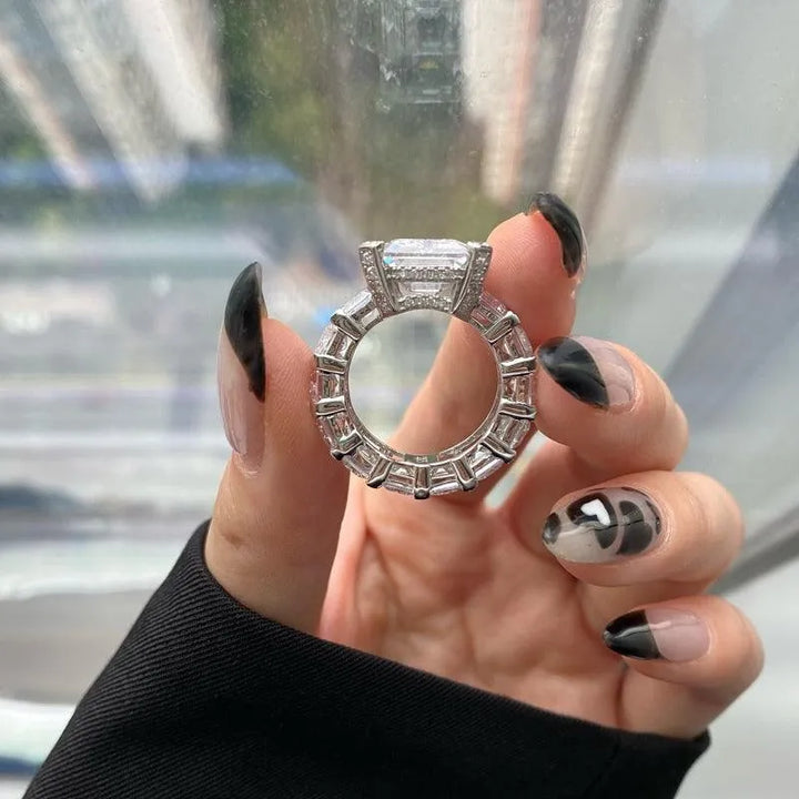 Inel din argint elegant cu piatră centrală - Addison – Design elegant de la Masiri.ro