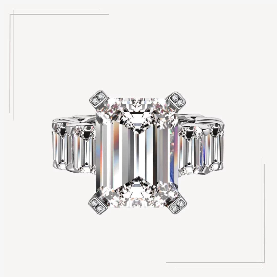 Inel din argint elegant cu piatră centrală - Addison – Design elegant de la Masiri.ro