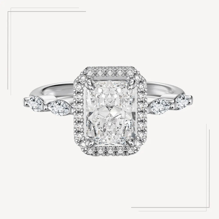 Inel din argint tip solitaire cu zirconii delicate – Brooklyn – Design elegant de la Masiri.ro