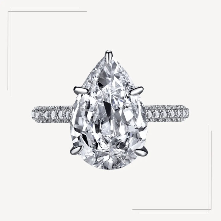 Inel din argint elegant cu piatră centrală strălucitoare – Caroline – Design elegant de la Masiri.ro