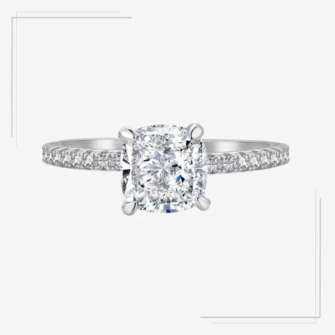 Inel din argint cu piatră centrală strălucitoare – Lillian – Design elegant de la Masiri.ro