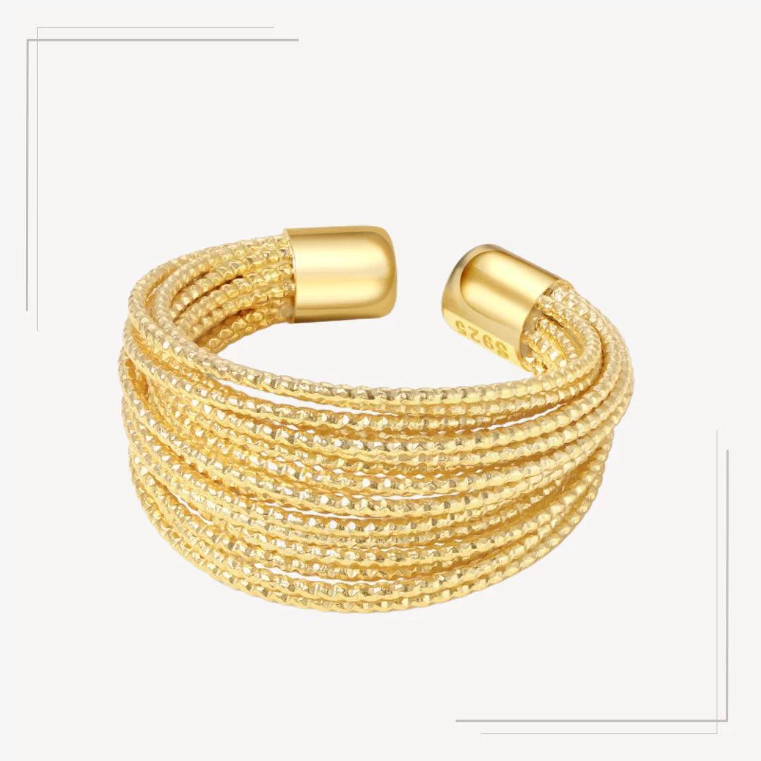 Inel din argint ajustabil statement – Madelyn – Design elegant de la Masiri.ro