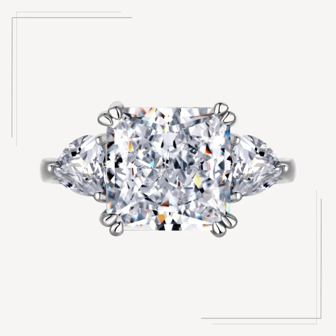 Inel din argint cu piatră centrală tip solitar – Quinn – Design elegant de la Masiri.ro