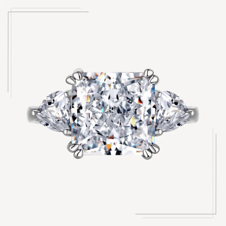 Inel din argint cu piatră centrală tip solitar – Quinn – Design elegant de la Masiri.ro