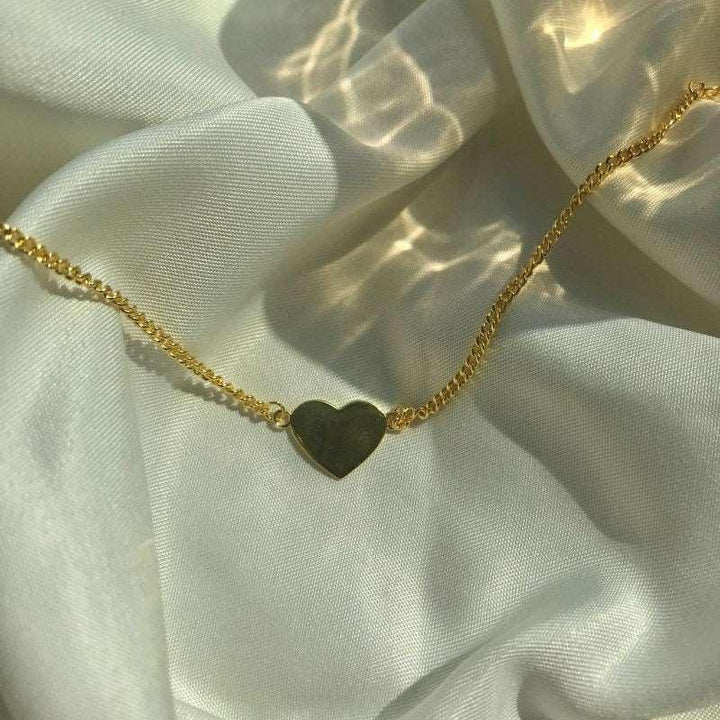 Brățară din argint placată cu aur și inimă plină – B51 – Design elegant de la Masiri.ro