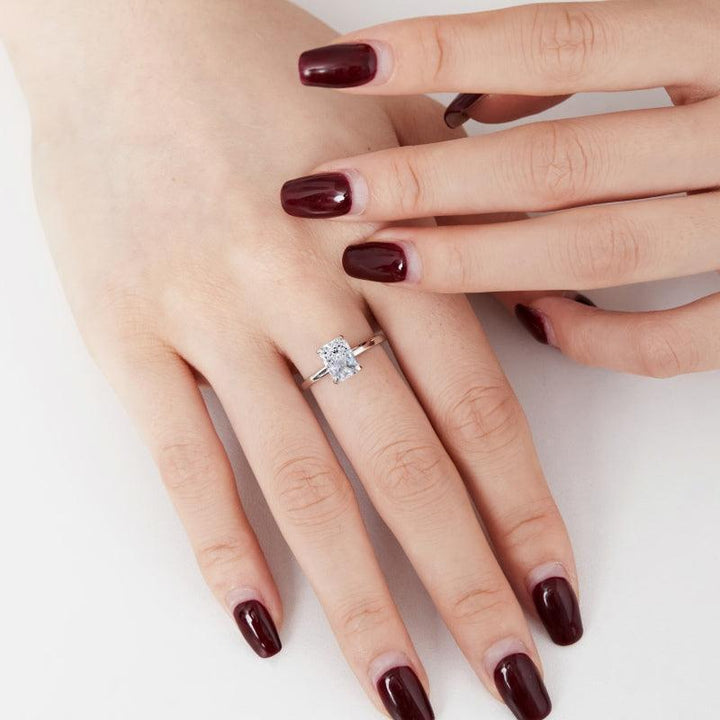 Inel din argint elegant cu piatră radiant – Ellie – Design elegant de la Masiri.ro