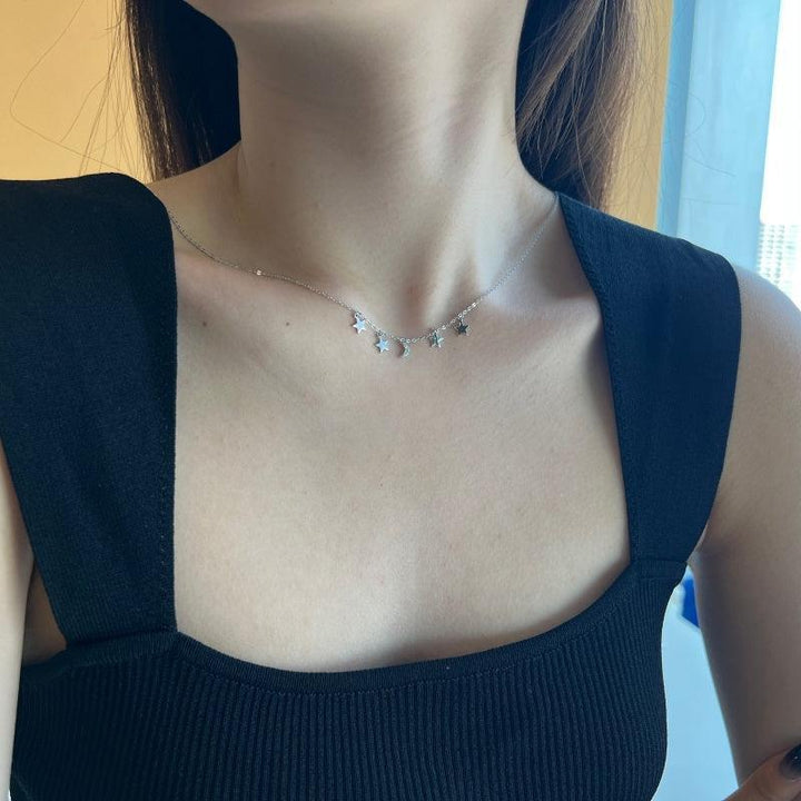 Colier din argint cu elemente astrale - L59 – Design elegant de la Masiri.ro