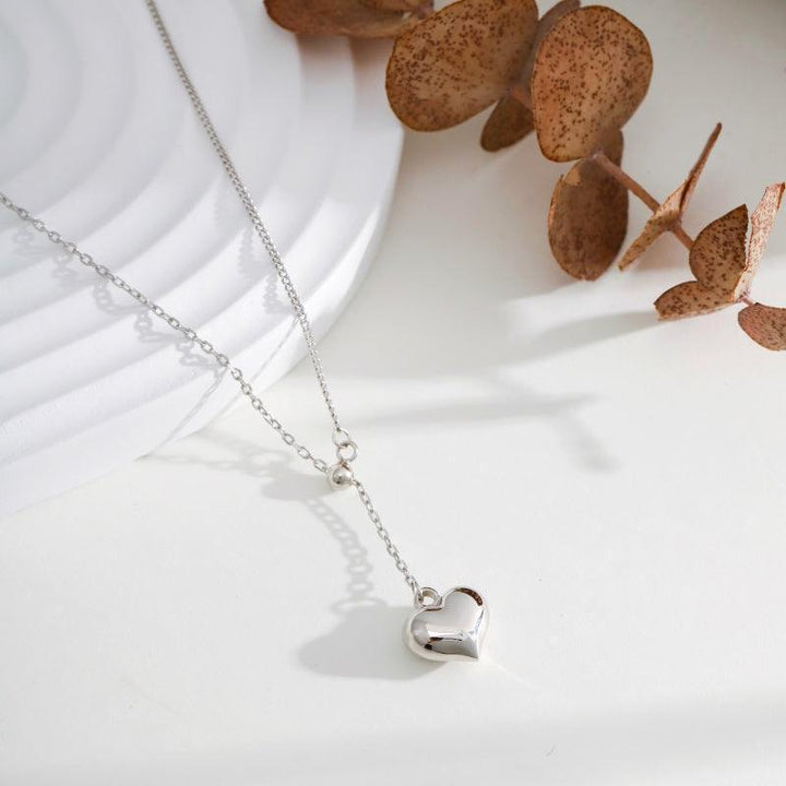 Lănțișor din argint minimalist cu pandantiv inimă - L60 – Design elegant de la Masiri.ro
