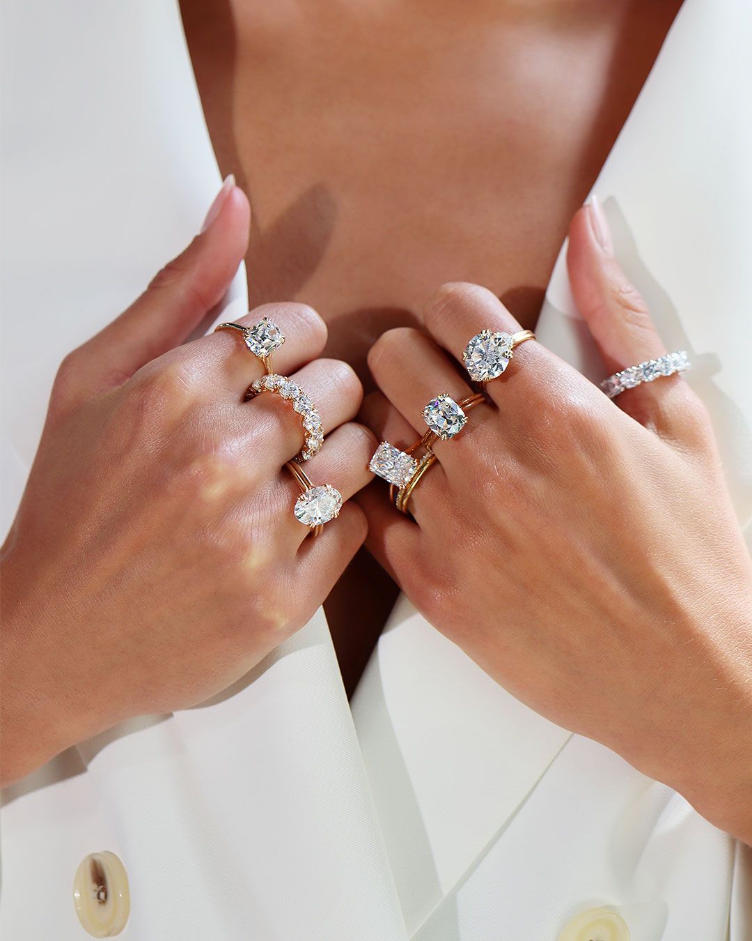 Bijuterii din Argint Moissanite