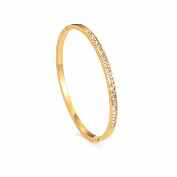 Bratara Gold Crystal Line