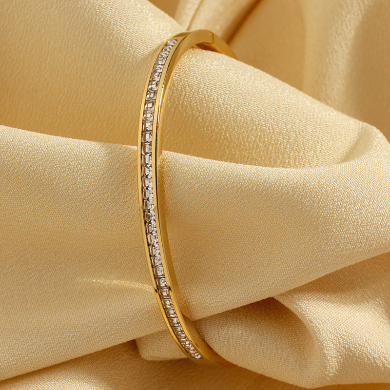 Bratara Gold Crystal Line5