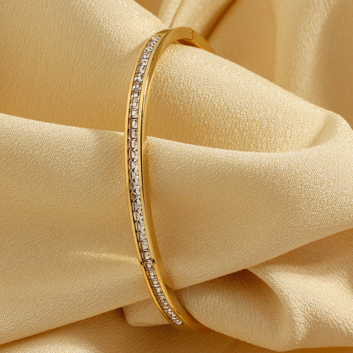 Bratara Gold Crystal Line5