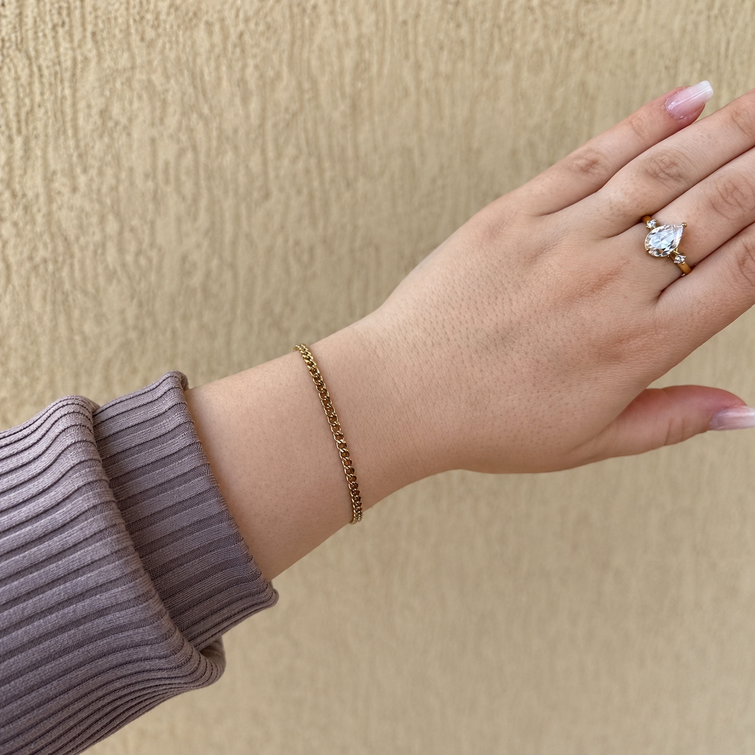 Bratara Gold Link Chain2