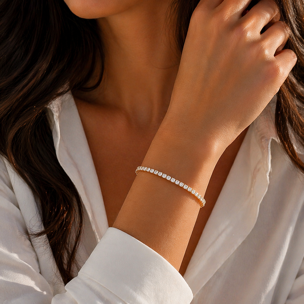 Bratara Gold Tennis 2 mm1