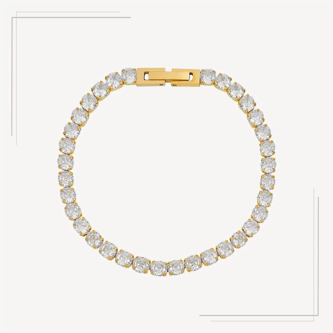 Bratara Tennis 4 mm BSS23 - Gold – Design elegant de la Masiri.ro