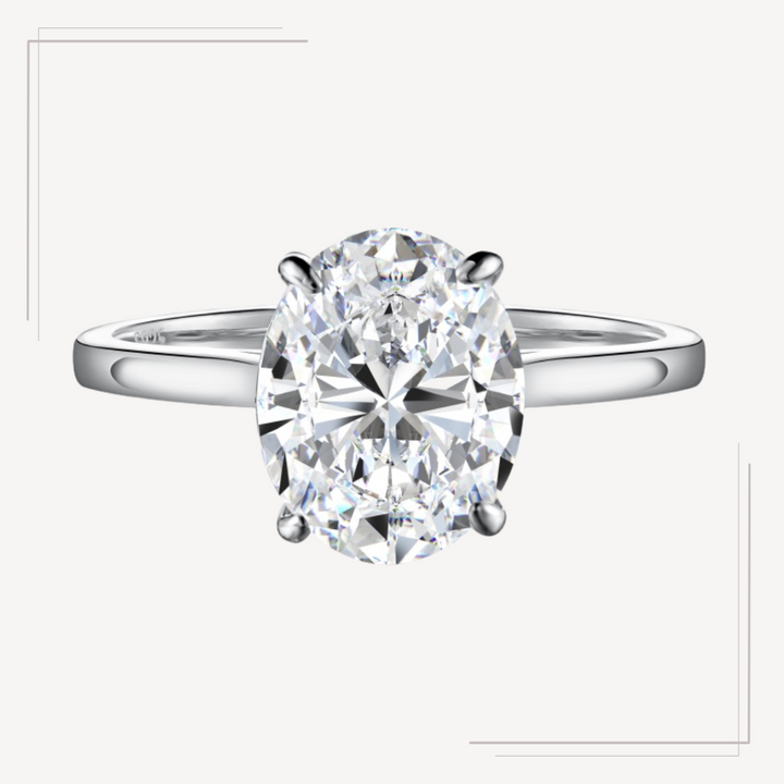 Inel Argint Diamant Moissanite Gabriella