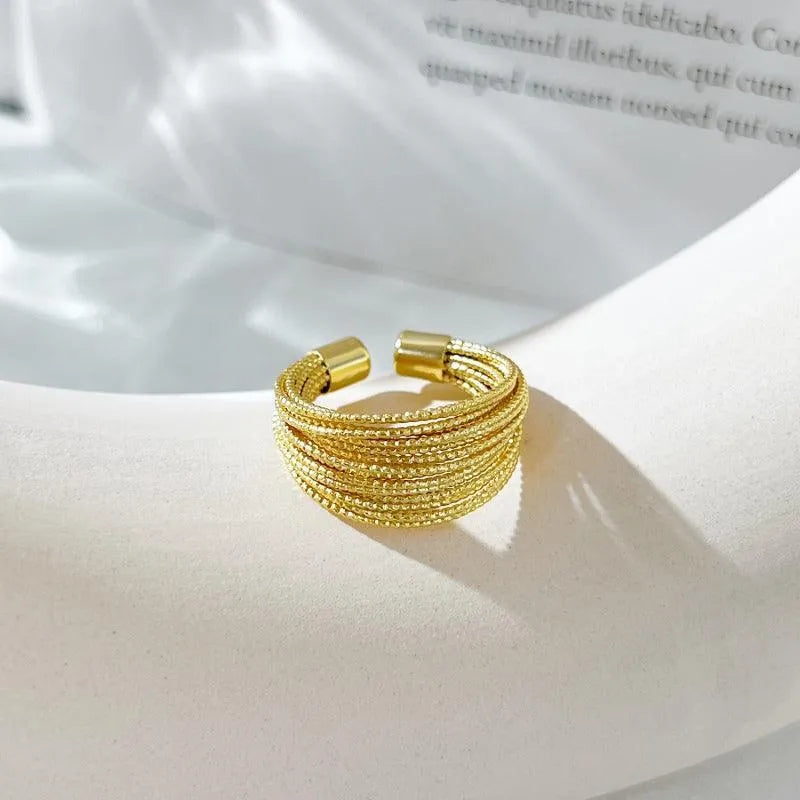 Inel din argint ajustabil statement – Madelyn – Design elegant de la Masiri.ro