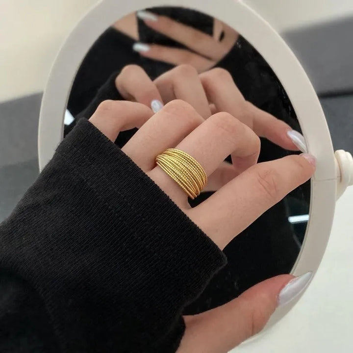 Inel din argint ajustabil statement – Madelyn – Design elegant de la Masiri.ro