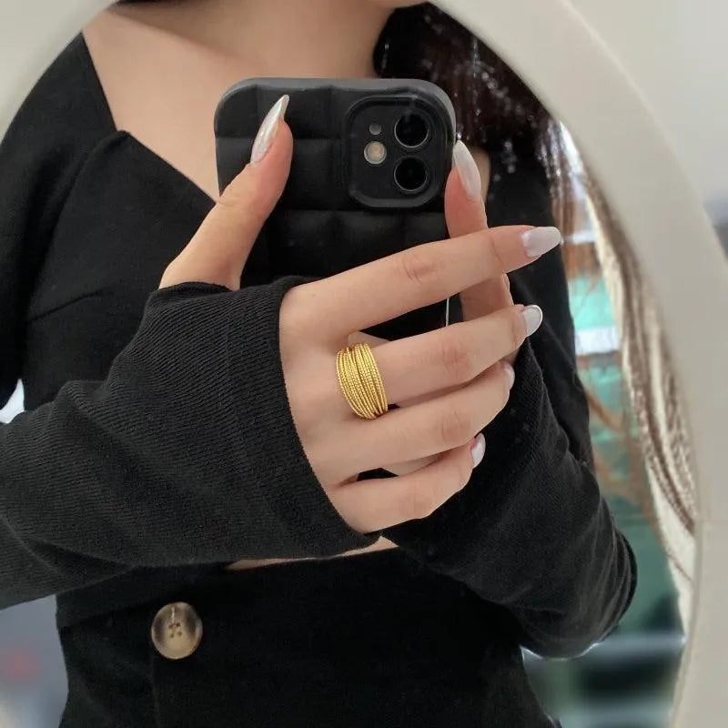 Inel din argint ajustabil statement – Madelyn – Design elegant de la Masiri.ro