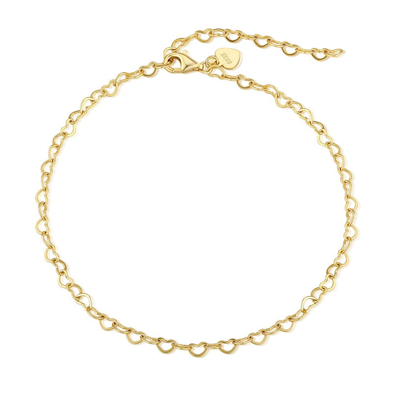 Bratara de Glezna Argint Golden Hearts BG08