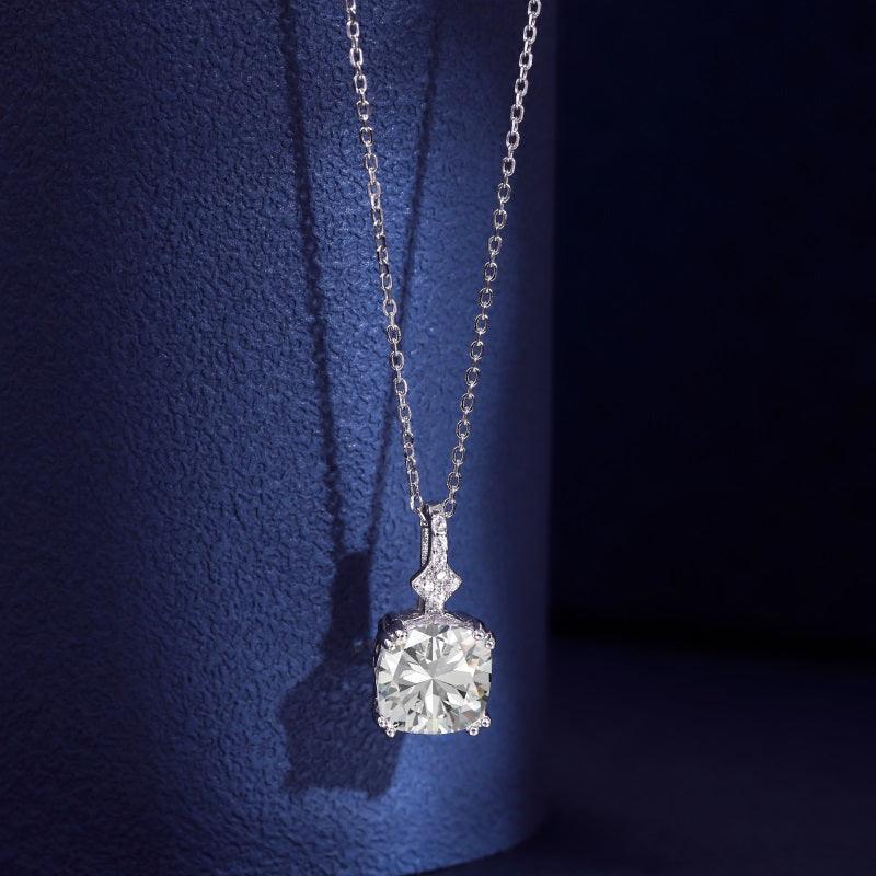 Colier Argint Elizabeth closeup albastru