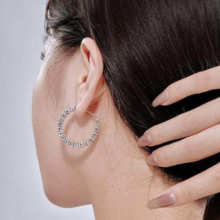 Cercei Argint Naomi inchizatoare