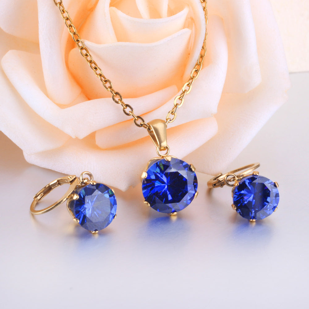 Set Cercei si Colier Blue Royale 1