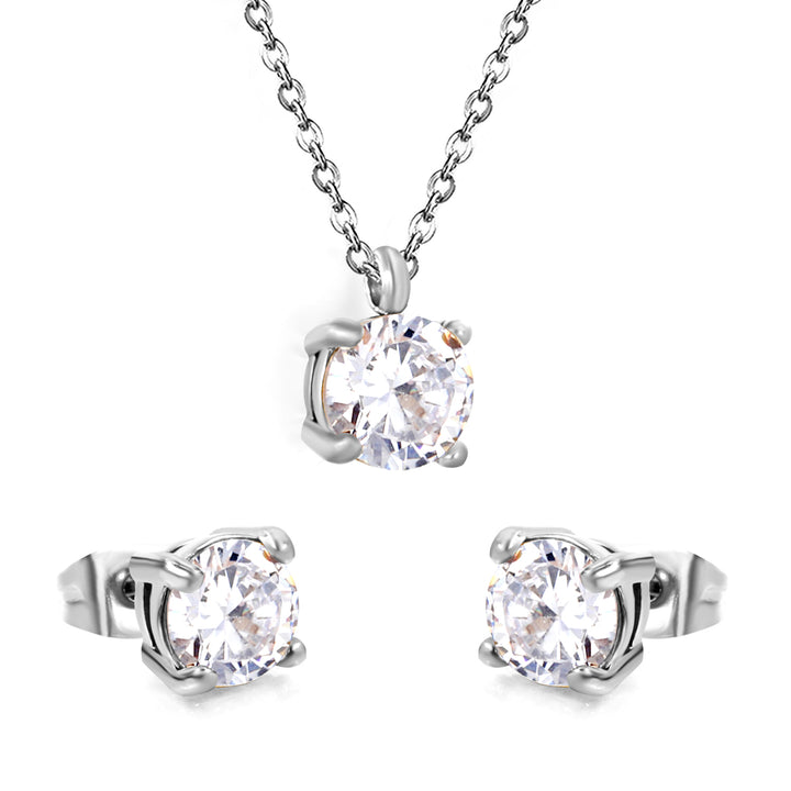 Set Cercei si Colier Crystal Shine