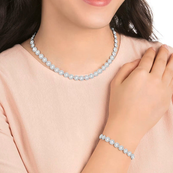 Set Colier si Bratara statement din argint - Juliette1