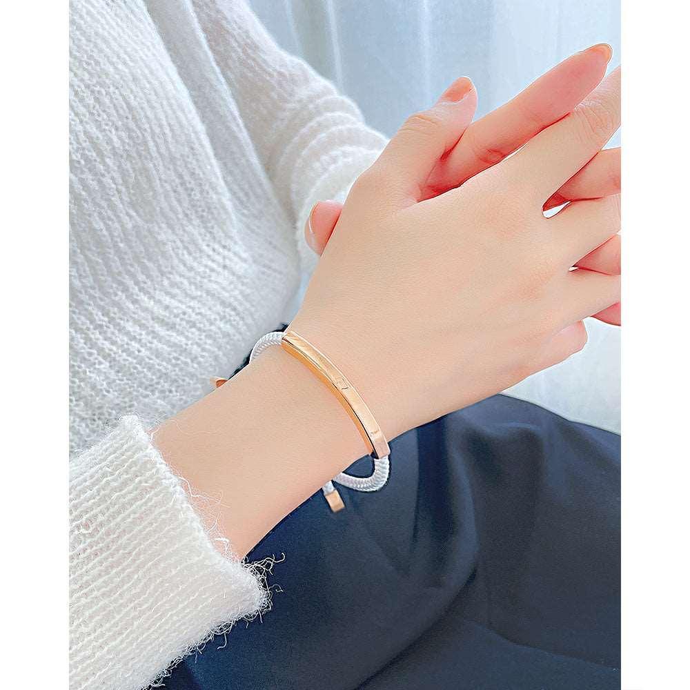 Bratara Classy Rope BSS19 - Rose Gold – Design elegant de la Masiri.ro
